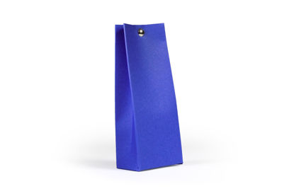 Hoog kartonnen zakje blauw
