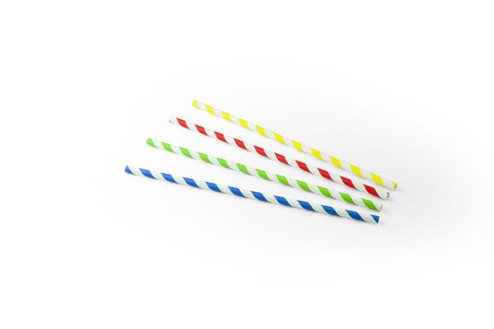 Drinkrietje papier FSC assorti opdienen