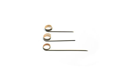 Prikker bamboe met krul zwart 120 mm 100 stuks opdienen