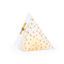 Piramide doosje in pet met gouden stippen