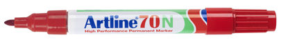 Permanente marker Artline 70 rood