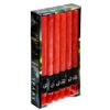 Rustieke huishoudkaars rood