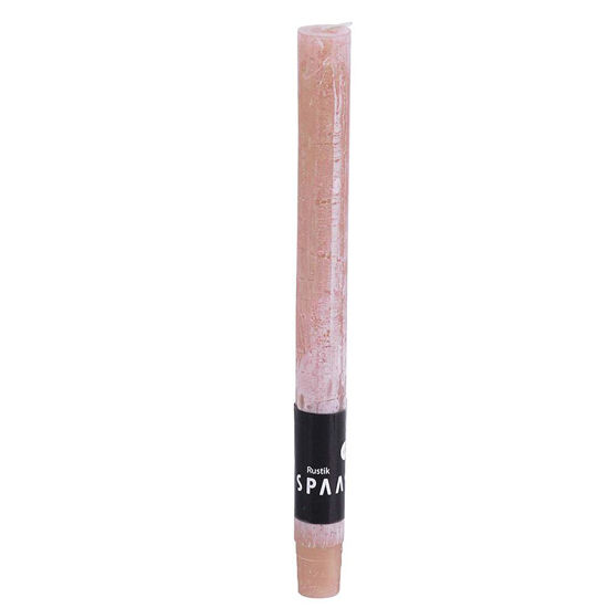 Rustieke huishoudkaars beige
