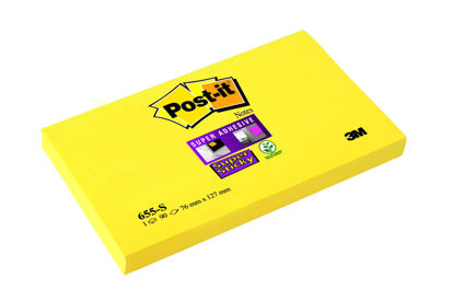 Post-it neon geel 127mmx76mm  90vel