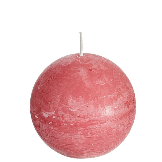 Rustieke bolkaars oud roze