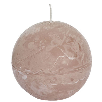 Rustieke bolkaars beige