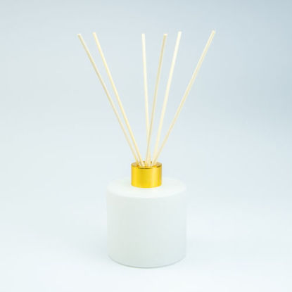 parfumflesje voor geurstokjes wit goud