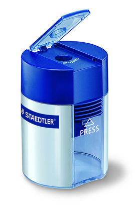 Potloodslijper rond potje