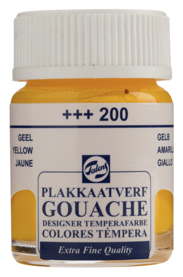 Plakkaatverf Talens geel