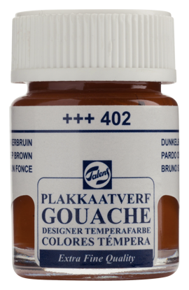 Plakkaatverf Talens donkerbruin
