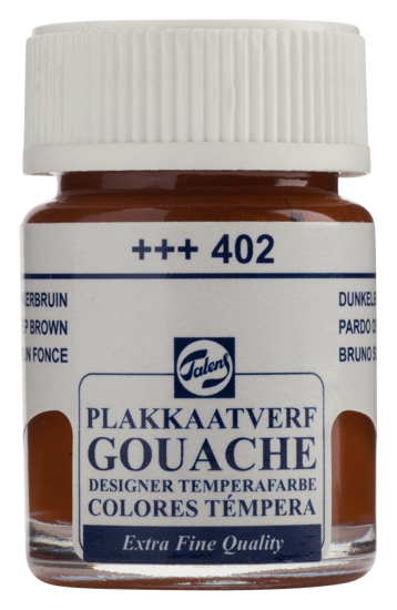 Plakkaatverf Talens donkerbruin