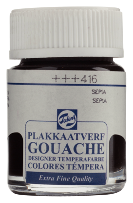 Plakkaatverf Talens sepia