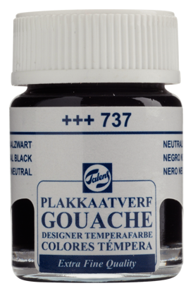 Plakkaatverf Talens neutraalzwart