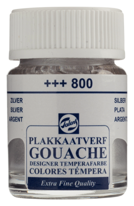 Plakkaatverf Talens zilver