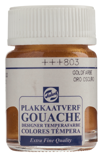Plakkaatverf Talens donkergoud