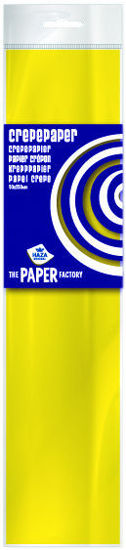 Crêpepapier 250 x 50 cm geel