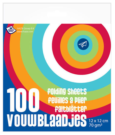 Vouwblaadjes 12 x 12 cm - 100 stuks