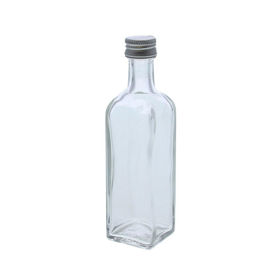 Glazen flesje vierkant 60 ml
