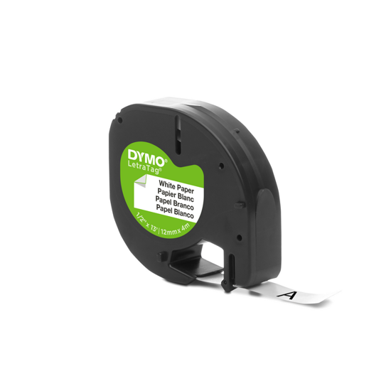Dymo tape papier wit