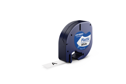 Dymo tape PVC wit
