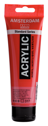 Acrylverf Talens transp. rood middel