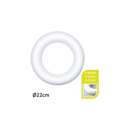 Styropor ring, 22 cm, piepschuim