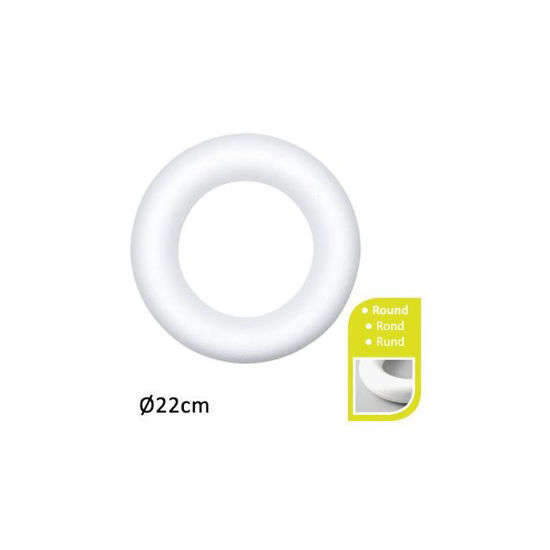 Styropor ring, 22 cm, piepschuim