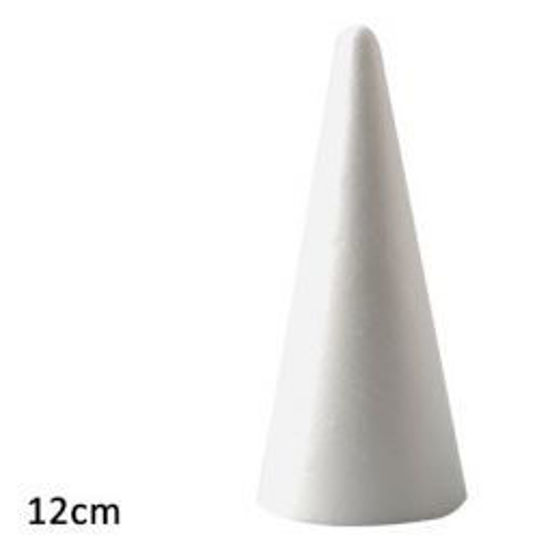 Styropor kegel, hoogte 12 cm, piepschuim