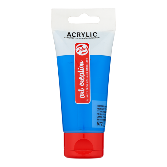Acrylverf Talens 75ml primair cyaan