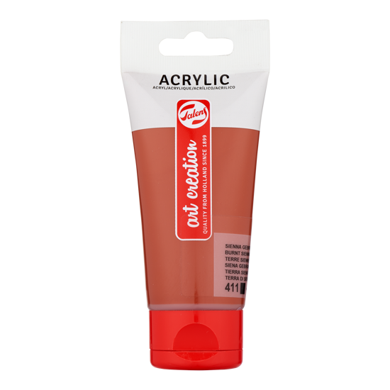 Acrylverf Talens 75ml sienna gebrand