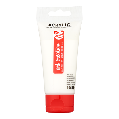 Acrylverf Talens 75ml titaanwit
