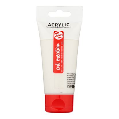 Acrylverf Talens 75ml titaalbuff donker