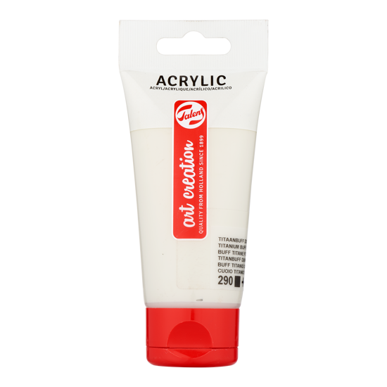 Acrylverf Talens 75ml titaalbuff donker