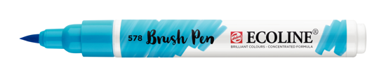Ecoline brushpen hemelsblauw