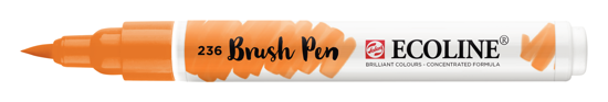 Ecoline brushpen lichtoranje