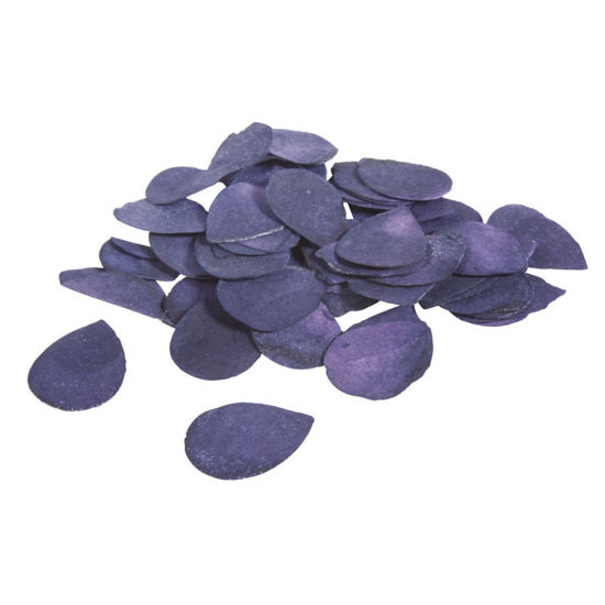 Papier-bloemblaadjes, 2,5 cm ø, medium blauw, zak 10g