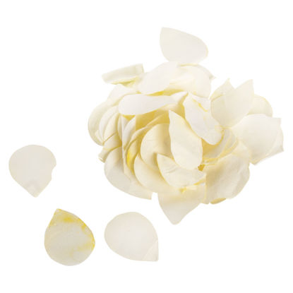 Papier-bloemblaadjes, 2,5 cm ø, creme, zak 10g