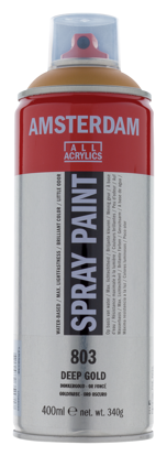 Acrylverf  spuitbus donkergoud
