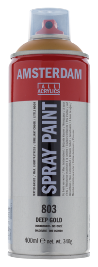Acrylverf  spuitbus donkergoud