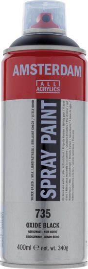 Acrylverf  spuitbus oxydzwart