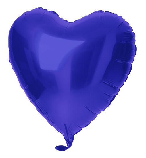 Folieballon hart blauw