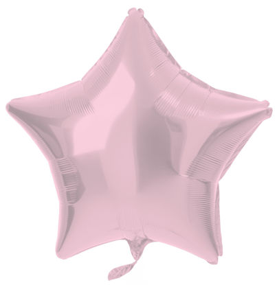 folieballon ster pastelroze