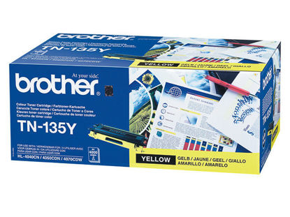 Brother inkt TN-135Y Compatibiliteit: HL-4040CN, 4050CDN, 4070CDW, MFC-9440CN, 9450CDN, 9840CDW, DCP-9040CN, 9042CDN, 9045CDN