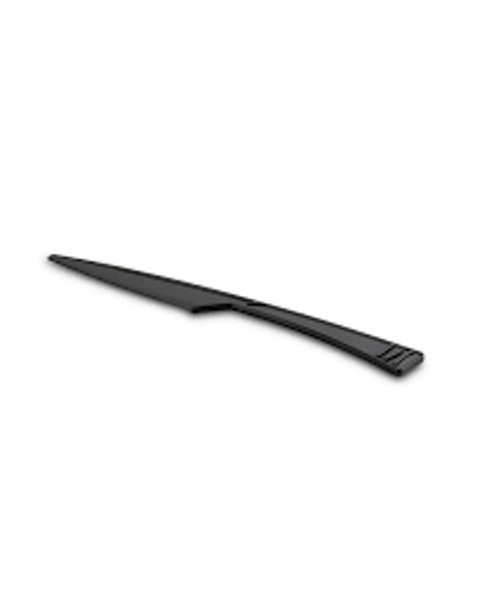 Afbeeldingen van Herbruikbaar mes zwart PS 180mm (50st)
