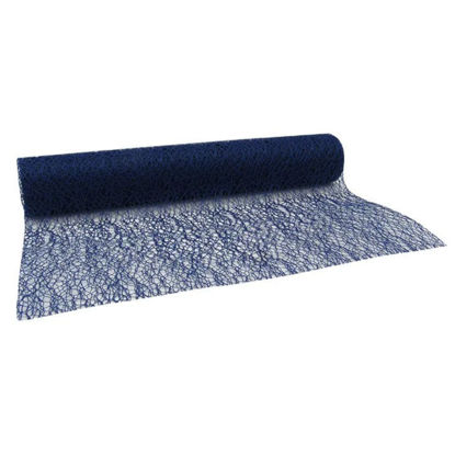 Tafelloper honingraat donkerblauw