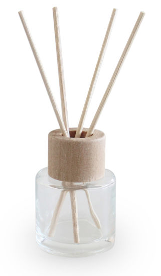 Glazen flesjes rond naturel 6 stuks