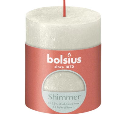 Stompkaars shimmer 80/68 ivoor