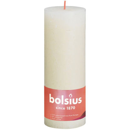 Rustiek stompkaars soft pearl 190/68