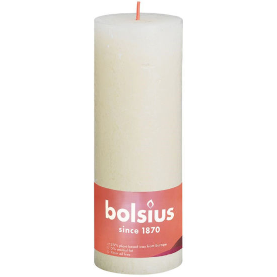 Rustiek stompkaars soft pearl 190/68