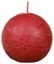 Rustiek bolkaars delicate red Ø76